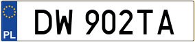 Truck License Plate